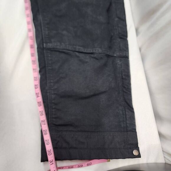 Carhartt Men's Washed Duck Insulated Bib Overall Size XL Black Heavyweight - Picture 4 of 8